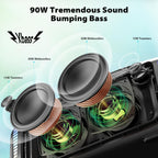 Tribit StormBox Blast 90W Bluetooth Speaker, XBass, LED, IPX7, 30H Playtime