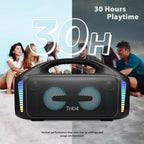Tribit StormBox Blast 90W Bluetooth Speaker, XBass, LED, IPX7, 30H Playtime