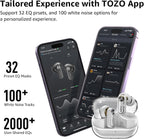 Hybrid Active Noise Cancelling Wireless Earbuds 35H Playtime IPX5 TOZO