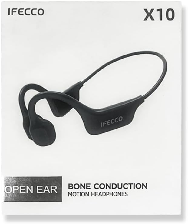 Bone Conduction Headphones Bluetooth 5.3 Open Ear Waterproof Sport IFECCO