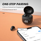 Mini Invisible Wireless Earbuds for Sleep, Bluetooth Discreet Design Xmenha