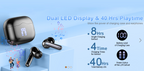 Wireless Earbuds Bluetooth 5.3 ENC Mic 40H Playtime Deep Bass IP7 Waterproof